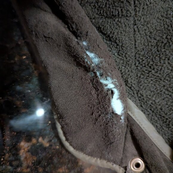 BARBOUR Green Jacket Men's  Padded Quilted Pockets Logo Polo Club size Large L - Picture 8 of 8